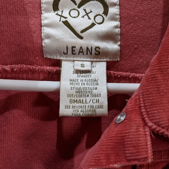 Pink XOXO Corduroy Jacket..size Small - Picture 14 of 15